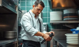 Professional appliance repair technician ensuring business continuity through reliable equipment maintenance