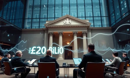 Bank of England QE reform discussion showing financial leaders analyzing £20 billion savings opportunity