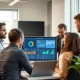 Sales team using CRM tools for sales teams to analyze customer data and improve performance