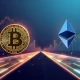 Strategic crypto asset allocation showing Bitcoin and Ethereum divergence with institutional investment flows