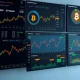 Bitcoin perpetual futures dashboard showing long/short ratio analysis and market sentiment indicators