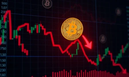 Bitcoin price drop analysis showing market trends and investor behavior during correction phase