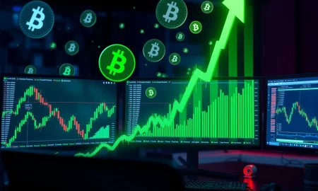 Explosive ENA cryptocurrency price surge showing massive green candles on trading chart