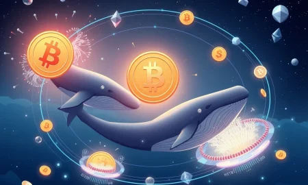 Ethereum news coverage showing whale trading activity between Bitcoin and Ethereum with altcoin season indicators