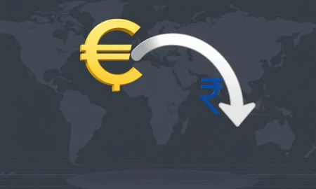 Euro to INR exchange rate analysis showing currency decline trends
