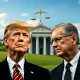 An illustration showing a President and a Federal Reserve governor, symbolizing the complex relationship and legal limits on presidential firing powers.