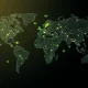 A visual representation of global supply chain transparency, showing digital connections across a world map, symbolizing ethical sourcing and data integrity.