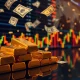 Gold price surge during market uncertainty with investors seeking safe haven assets