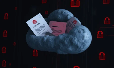 Critical Indian bank data exposure showing leaked financial documents and security warnings