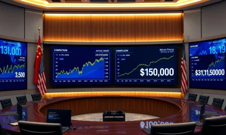 Jiuzi Holdings strategic Bitcoin investment board meeting with digital charts