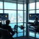 Corporate Bitcoin acquisition strategy meeting in Tokyo boardroom