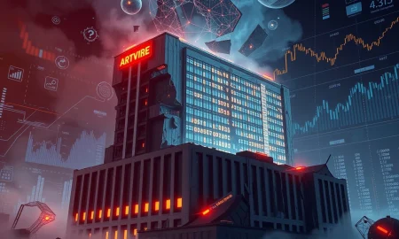 Morgan Stanley AI disruption analysis showing legacy software company threatened by artificial intelligence technology