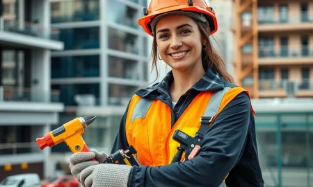 Tania-Joy Bartlett demonstrating skilled trades expertise as a Master Electrician