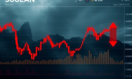 Solana open interest analysis showing price decline versus leveraged positions