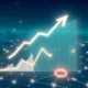 Solana price chart showing upward trend while network activity metrics decline dramatically