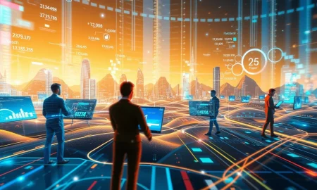 Technology human timing performance media showing digital interfaces syncing with human interaction patterns