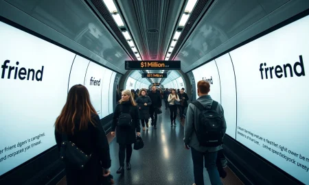 AI startup Friend's controversial subway advertising campaign dominating New York City stations