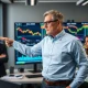 Financial analyst explaining market pullback strategy during stock volatility