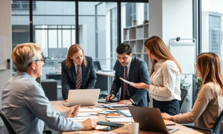 Business psychology course professionals analyzing workplace behavior and team dynamics
