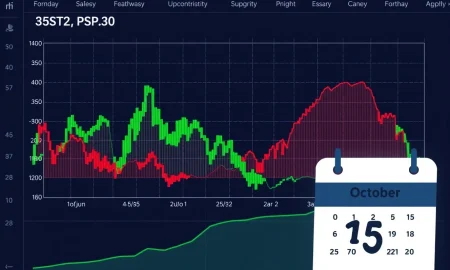 S&P 500 October performance chart showing historical market trends and seasonal patterns