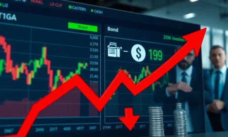 UK investors withdraw from volatile stock market moving to safer bonds