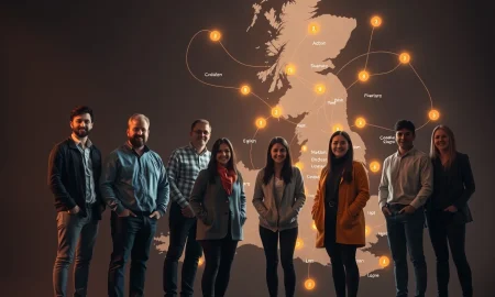 UK small business finance access map showing regional funding disparities across Britain