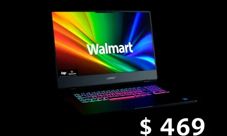 Affordable 16-inch gaming laptop from Walmart with RGB keyboard