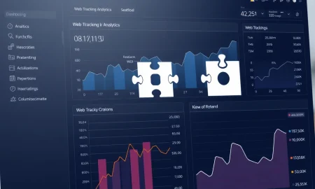 Business dashboard showing incomplete web tracking data with missing customer insights