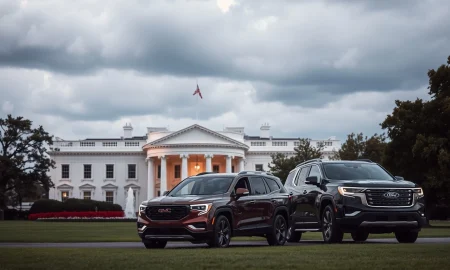 White House automotive policy announcement affecting major automakers Ford and GM