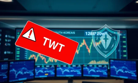Coinone exchange issues critical investment warning for TWT token due to security vulnerability affecting Trust Wallet