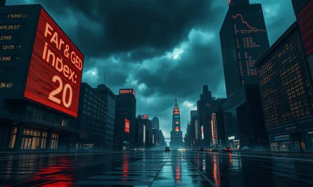 Crypto Fear & Greed Index at 20 signals extreme fear for Bitcoin and cryptocurrency markets.