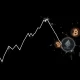 Graphic representing the volatility and risk of crypto perpetuals liquidations during a market downturn.