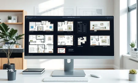 AI custom home design software interface generating residential floor plans for Drafted startup
