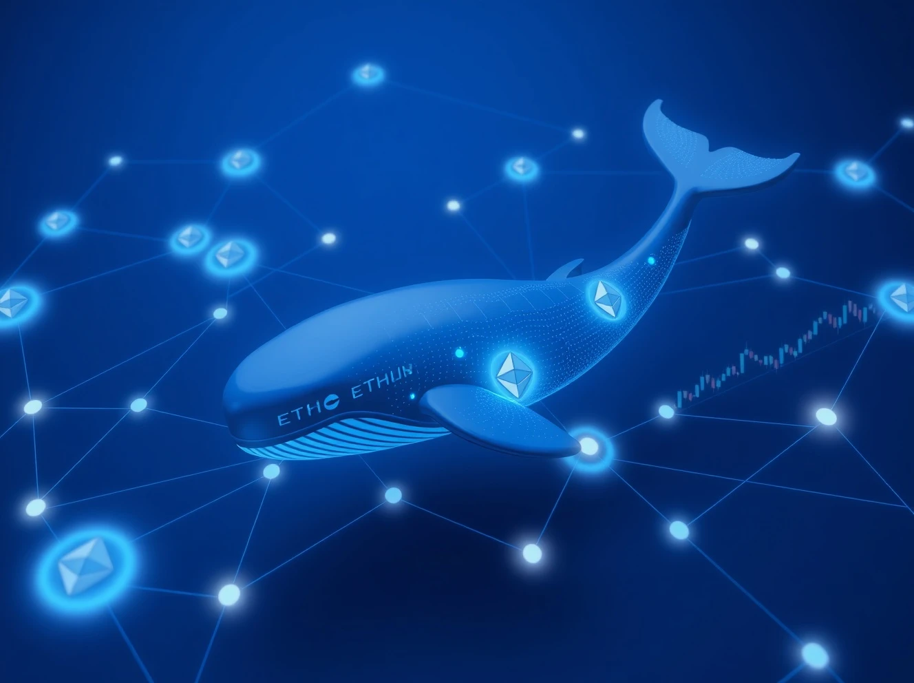 Ethereum whale accumulation analysis showing institutional buying pressure and supply dynamics