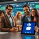Hybrid-service models integrating AI technology with human customer support for business growth