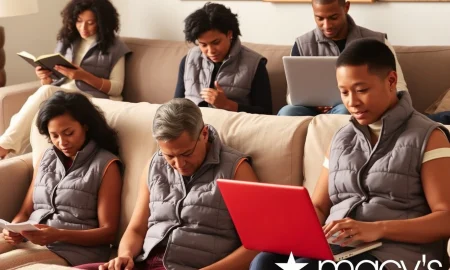 Macy's wearable weighted blanket provides deep pressure therapy for anxiety and focus at 70% discount