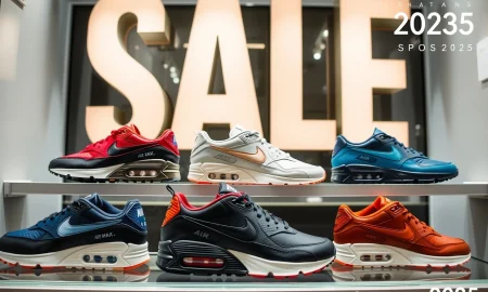 Nike Air Max sneakers featured in 2025 New Year's sale with significant price reduction