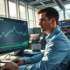 Financial analyst Michael Normyle reviews Nasdaq market data during AI-driven volatility on February 27, 2026.