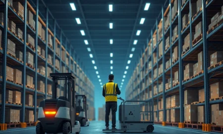 AI automation in logistics warehouse causing 2026 market disruption and sector volatility