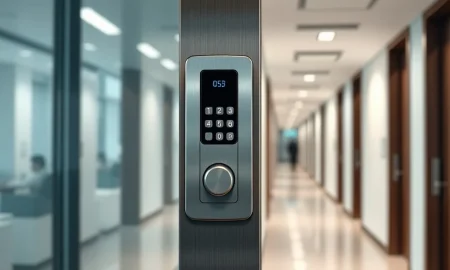 Allegion plc electronic security access system representing the company's core business as its stock enters oversold territory.
