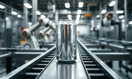 Ardagh Metal Packaging aluminum can production line representing manufacturing stability and dividend sustainability