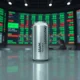 Ardagh Metal Packaging aluminum can representing AMBP stock in oversold territory on financial market screens