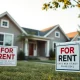A modern American home for rent, representing American Homes 4 Rent stock entering oversold territory.