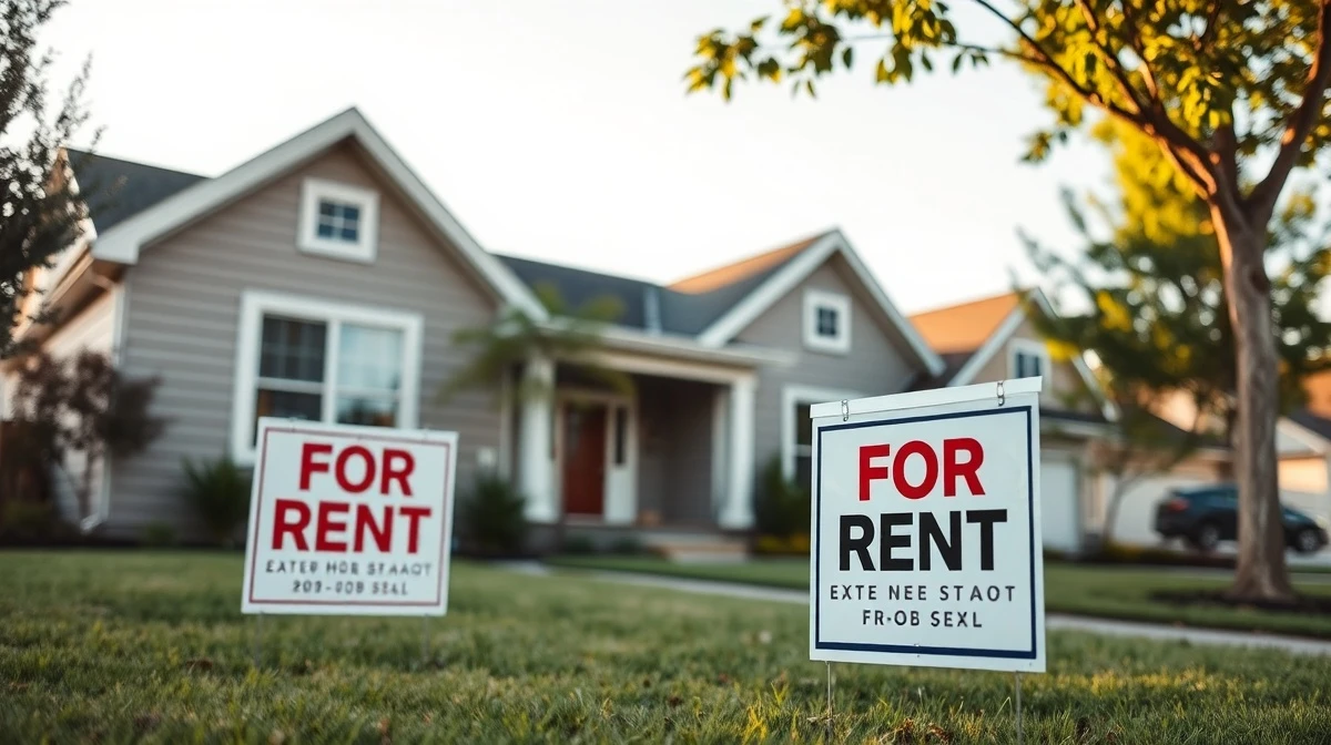 A modern American home for rent, representing American Homes 4 Rent stock entering oversold territory.