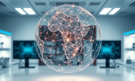 Yann LeCun's AMI Labs world models AI research concept visualizing a neural network globe.