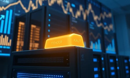 Antalpha Tether Gold investment profit visualized as digital gold in secure institutional custody environment.