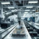 Apple iPhone assembly line in an Indian manufacturing facility, showing supply chain diversification.