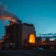 ArcelorMittal steel production facility highlighting the industrial scale of the metals and mining company.