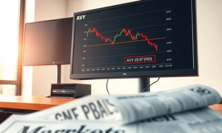 Stock chart analysis showing Avery Dennison (AVY) hitting an oversold RSI reading of 29.97, signaling potential buy opportunity.