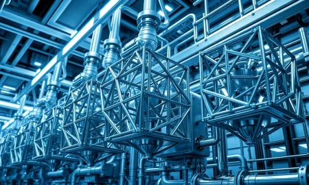 BASF's new industrial facility for 3D-printed catalysts in Ludwigshafen, Germany.
